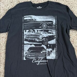 Hollister Black Graphic T-Shirt for women